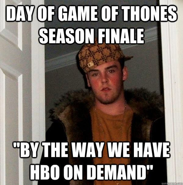 Day of Game of Thones season finale 