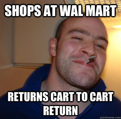 shops at wal mart returns cart to cart return  - shops at wal mart returns cart to cart return   GGG plays SC