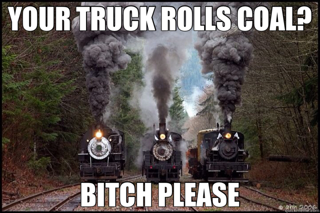 YOUR TRUCK ROLLS COAL? BITCH PLEASE - YOUR TRUCK ROLLS COAL? BITCH PLEASE  coal