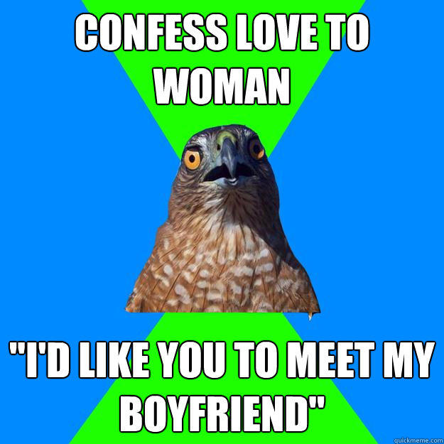 Confess love to woman 