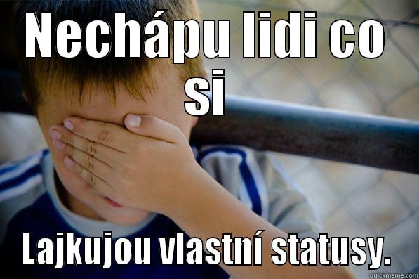 I don´t know why? - NECHÁPU LIDI CO SI LAJKUJOU VLASTNÍ STATUSY. Confession kid