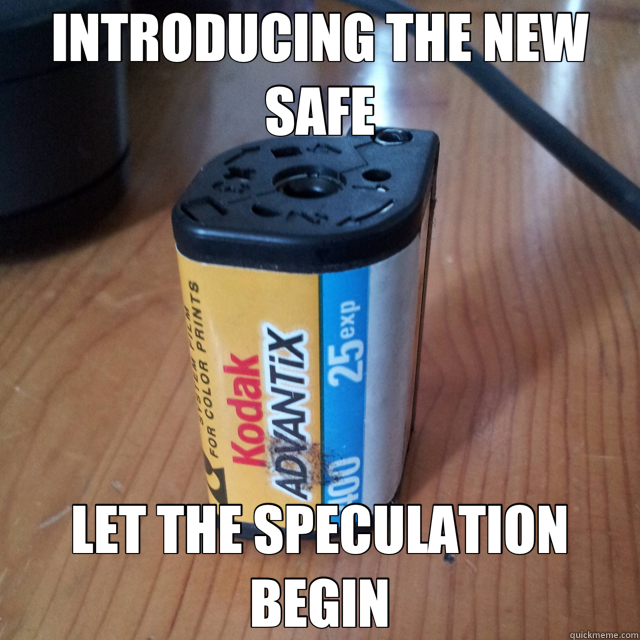 INTRODUCING THE NEW SAFE LET THE SPECULATION BEGIN  New Safe