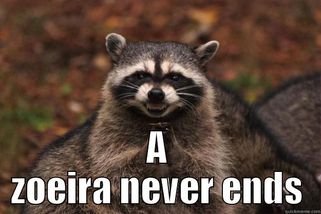  A ZOEIRA NEVER ENDS Evil Plotting Raccoon