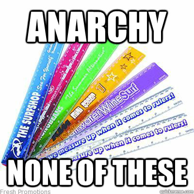 ANARCHY NONE OF THESE  