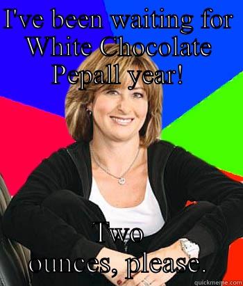 I'VE BEEN WAITING FOR WHITE CHOCOLATE PEPPERMINT ALL YEAR! TWO OUNCES, PLEASE. Sheltering Suburban Mom