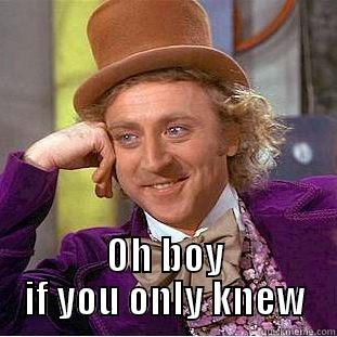  OH BOY IF YOU ONLY KNEW Condescending Wonka