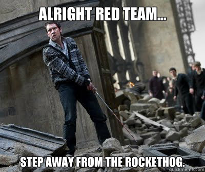 Alright red team... Step away from the rockethog.  Neville owns