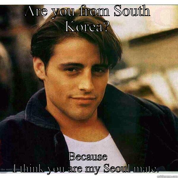 Seoul mate - ARE YOU FROM SOUTH KOREA? BECAUSE I THINK YOU ARE MY SEOUL MATE.  Misc