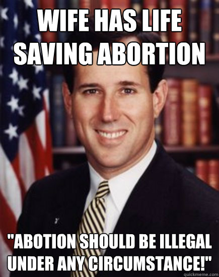 Wife has life saving abortion 