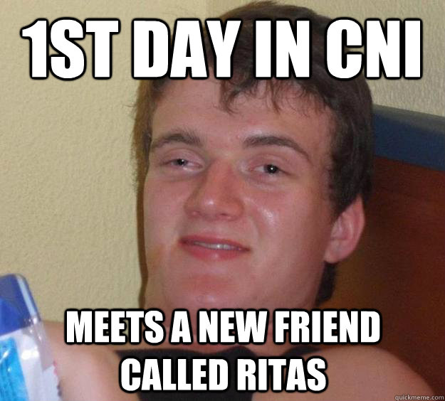 1st day in cni meets a new friend called ritas - 1st day in cni meets a new friend called ritas  10 Guy