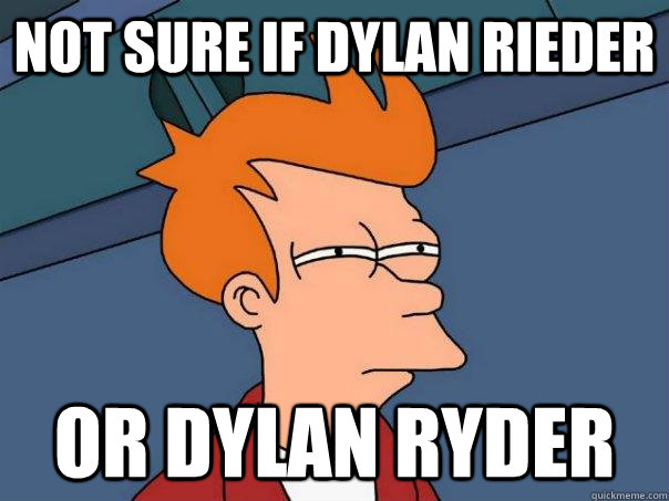 not sure if Dylan Rieder or Dylan Ryder  Futurama Fry