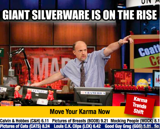 Giant Silverware is on the rise   Mad Karma with Jim Cramer