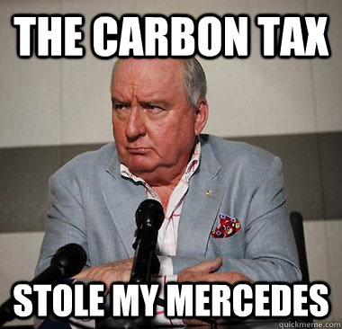 The carbon tax stole my mercedes - The carbon tax stole my mercedes  Bullied Alan