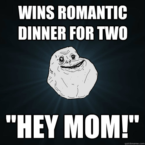 Wins romantic dinner for two 