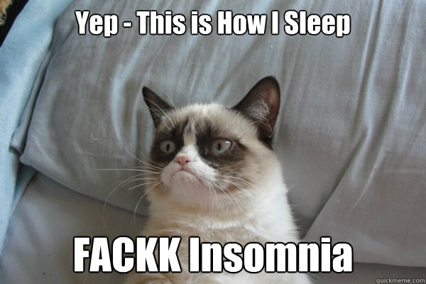 Yep - This is How I Sleep FACKK Insomnia Caption 3 goes here - Yep - This is How I Sleep FACKK Insomnia Caption 3 goes here  Grumpy Cat 2