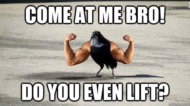 Come at me bro! Do you even lift?  