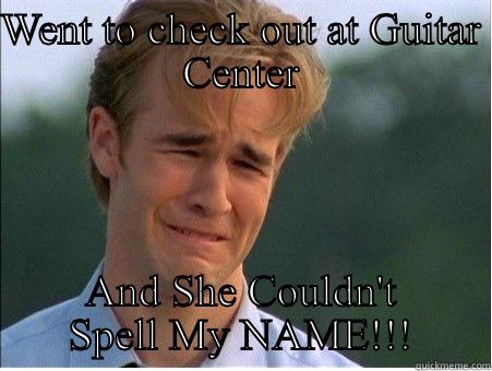 A day in the life of cooter - WENT TO CHECK OUT AT GUITAR CENTER AND SHE COULDN'T SPELL MY NAME!!! 1990s Problems