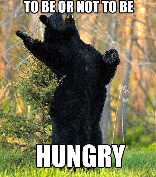 To Be or not to be Hungry  Shakesbear