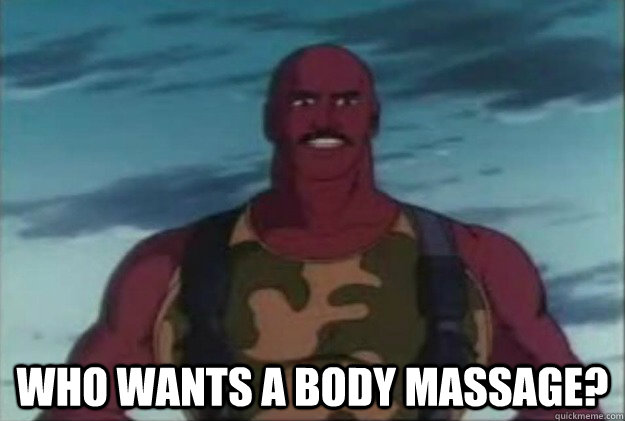  Who wants a body massage? -  Who wants a body massage?  Misc
