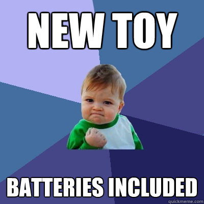 New toy Batteries included  Success Kid