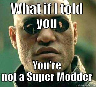 WHAT IF I TOLD YOU YOU'RE NOT A SUPER MODDER Matrix Morpheus