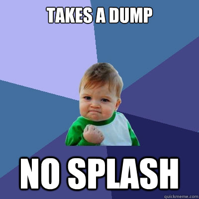 TAKES A DUMP NO SPLASH - TAKES A DUMP NO SPLASH  Success Kid