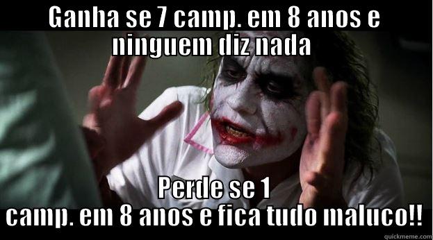 GANHA SE 7 CAMP. EM 8 ANOS E NINGUEM DIZ NADA  PERDE SE 1 CAMP. EM 8 ANOS E FICA TUDO MALUCO!! Joker Mind Loss