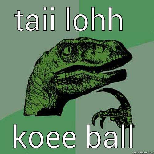 taii lohh - TAII LOHH  KOEE BALL Philosoraptor