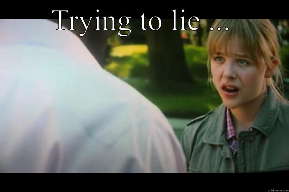 Trying to lie ... - TRYING TO LIE ...  Misc