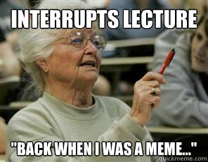 Interrupts lecture 