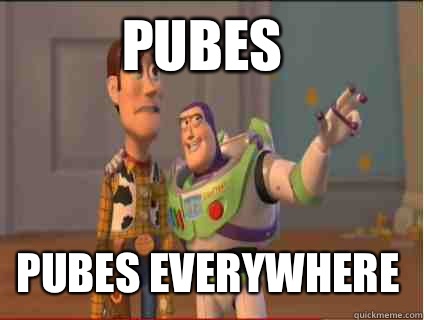 Pubes Pubes everywhere - Pubes Pubes everywhere  woody and buzz