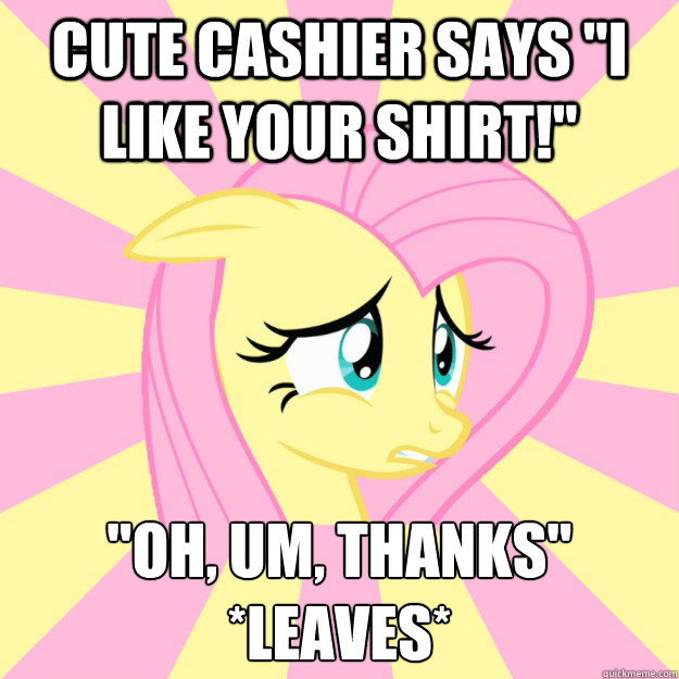 Cute Cashier says 