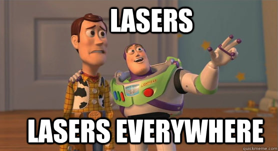 LASERS lasers everywhere  Toy Story Everywhere