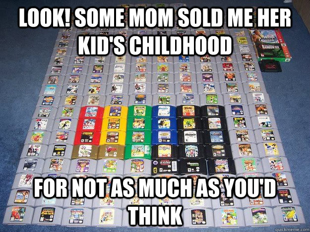 Look! Some mom sold me her kid's childhood for not as much as you'd think  