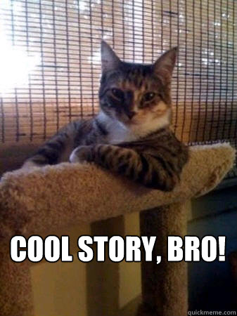  Cool story, Bro!  The Most Interesting Cat in the World