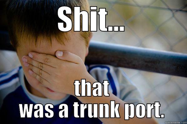 SHIT... THAT WAS A TRUNK PORT. Confession kid