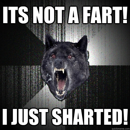 its not a fart! i just sharted!  Insanity Wolf