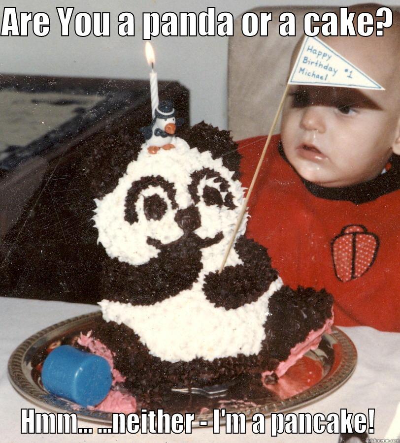 ARE YOU A PANDA OR A CAKE?  HMM... ...NEITHER - I'M A PANCAKE! Misc