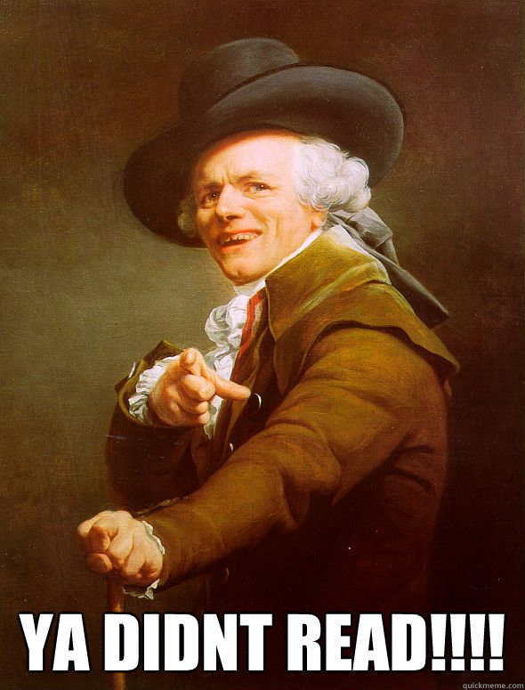  Ya didnt read!!!!  Joseph Ducreux