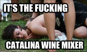 it's the fucking catalina wine mixer  Catalina Wine Mixer