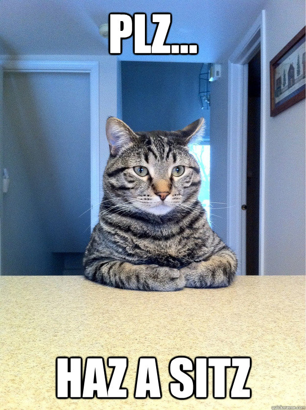 Plz... Haz a Sitz  Chris Hansen Cat