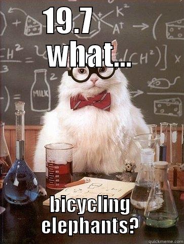 19.7        WHAT... BICYCLING ELEPHANTS? Chemistry Cat