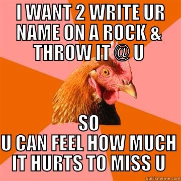 TARGET PRACTICE cocksucker!!!!!!! -  I WANT 2 WRITE UR NAME ON A ROCK & THROW IT @ U SO U CAN FEEL HOW MUCH IT HURTS TO MISS U Anti-Joke Chicken