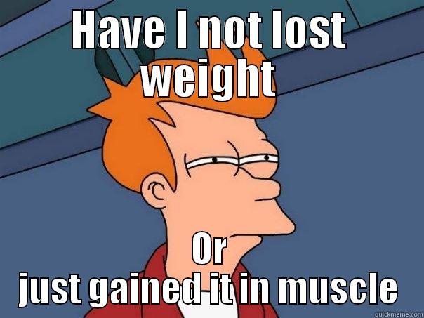 HAVE I NOT LOST WEIGHT OR JUST GAINED IT IN MUSCLE Futurama Fry