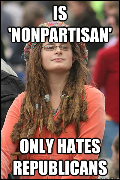 Is 'nonpartisan' Only hates Republicans  College Liberal