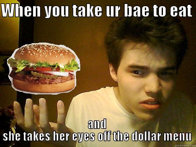 Confused white boy - WHEN YOU TAKE UR BAE TO EAT  AND SHE TAKES HER EYES OFF THE DOLLAR MENU Misc