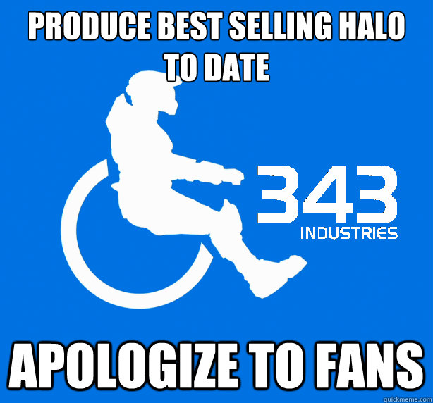 produce best selling halo to date apologize to fans - produce best selling halo to date apologize to fans  343 Logic