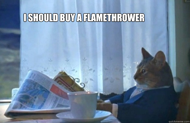 I should buy a flamethrower   - I should buy a flamethrower    Misc