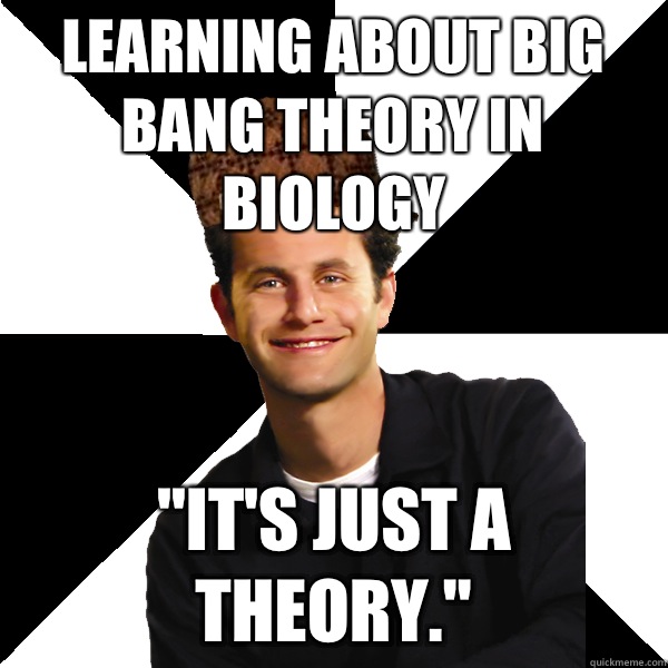 Learning about big bang theory in biology  