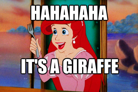 Hahahaha It's a giraffe  Disney Logic